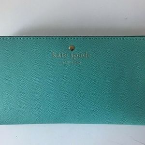 Teal Kate Spade Bi-fold Wallet